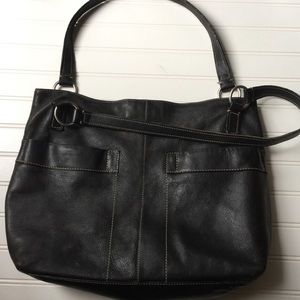 Fossil Vintage Black Leather Bag
